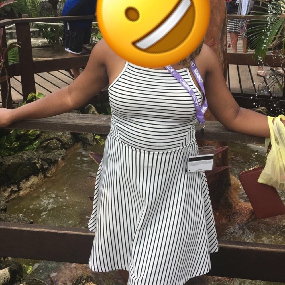 Black and white dress